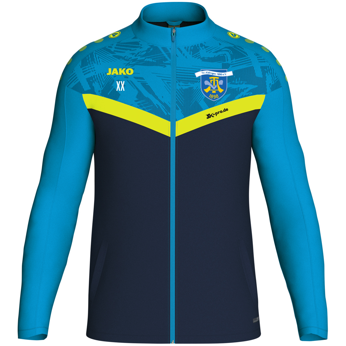 JAKO Polyesterjacke Iconic inkl.Wappen und Vereinsname (Initialen optional)