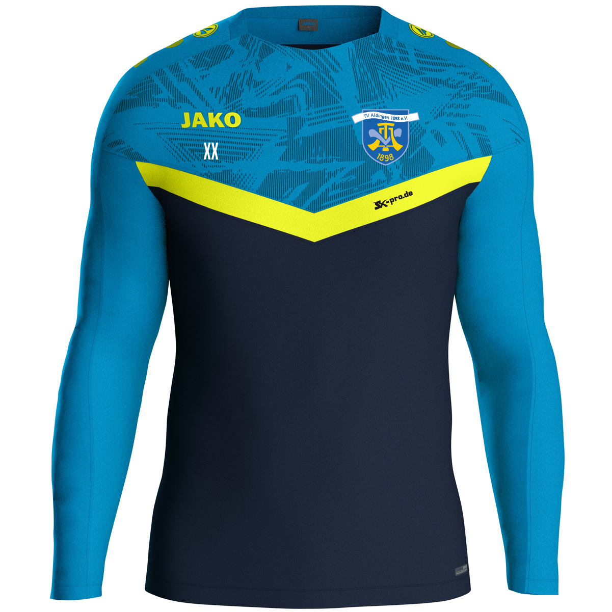 JAKO Sweat Iconic inkl.Wappen und Vereinsname (Initialen optional)