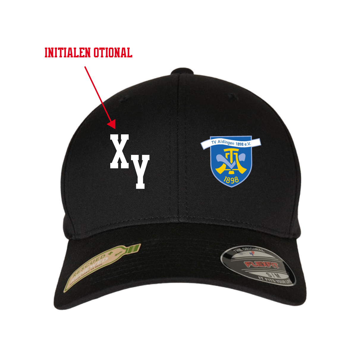 Flexfit Recycled Polyester Cap inkl.Wappen (Initialen optional)